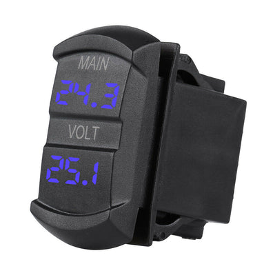 YJ-UCC-T008V Dual LED Digital Battery Voltage Meter Voltmeter Gauge Monitor Panel For Car RV Boat
